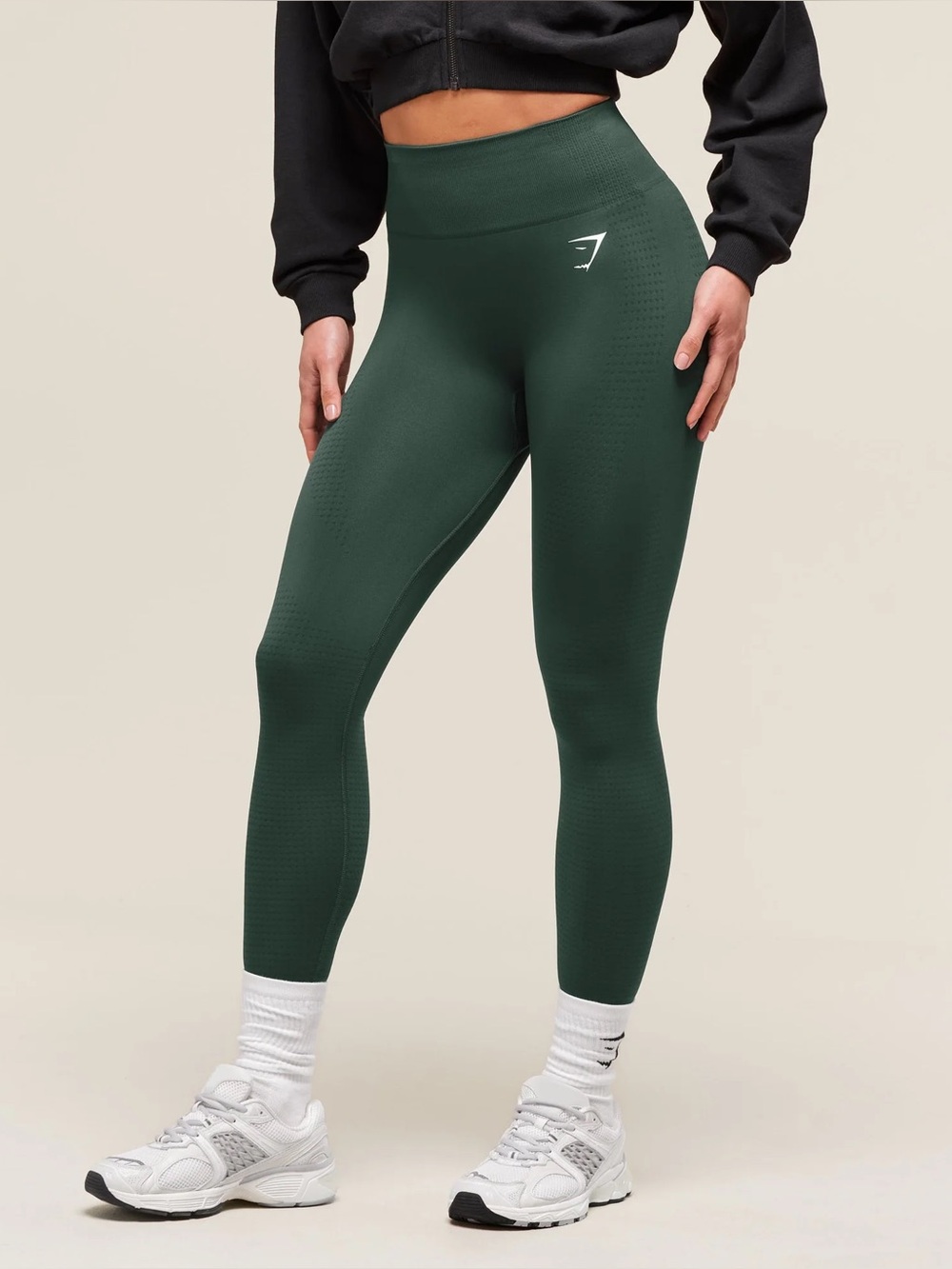 Gymshark Vital Seamless 2.0 Leggings - Woodland Green Marl